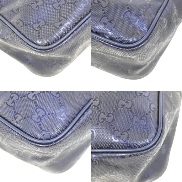 GUCCI Imprime GG Pattern Crossbody Shoulder Bag PVC Leather Purple - Picture 8 of 13